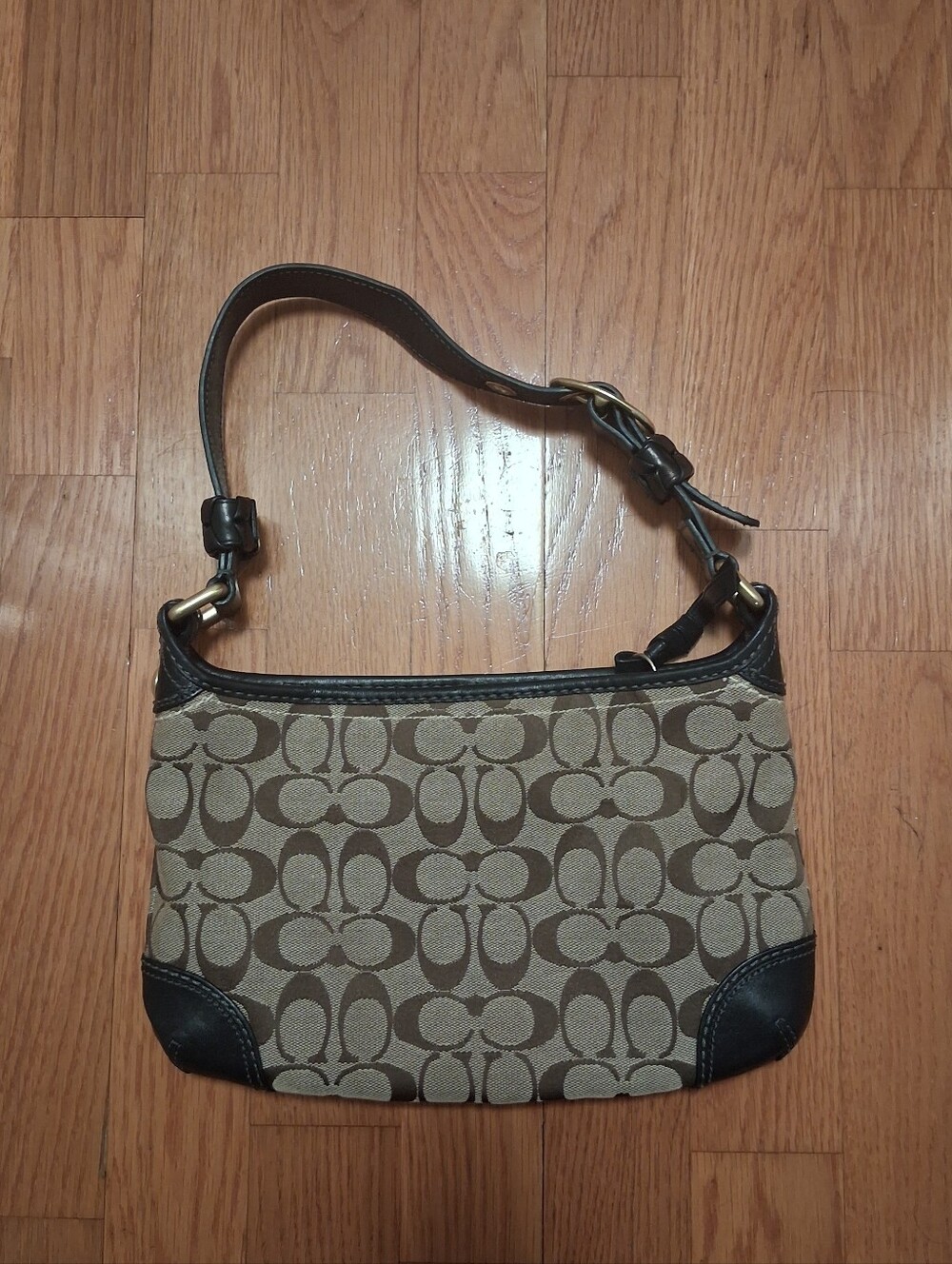 Coach Bleecker Signature Small Zip Hobo Shoulder Bag 11430